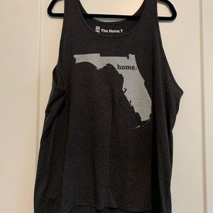 The Home T Florida Tank Top in Gray